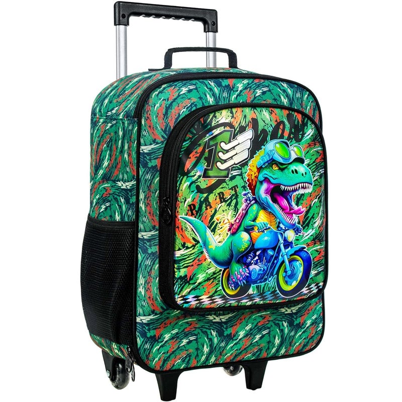 UFNDC Kids Luggage for Boys, Dinosuar Rolling Suicase with Wheels，Travel Carry on for Children Toddler Elementary - Image 1